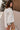 Nyla Cream Denim Drawstring Jacket- side view