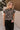 Thea Black & Taupe Leopard Knit Sweater- front top view