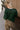 Lydia Forest Green & Gold Buttons Cardigan- back view