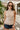 Vera Taupe Ribbed & Ruffle Tank- front top view