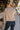 Lauren Beige & Light Blue Button-Up Cardigan- back view