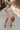 Carrie Brown & Cream Striped Mini Dress - full front view
