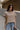 Angelina Taupe Mock Neck Top - front