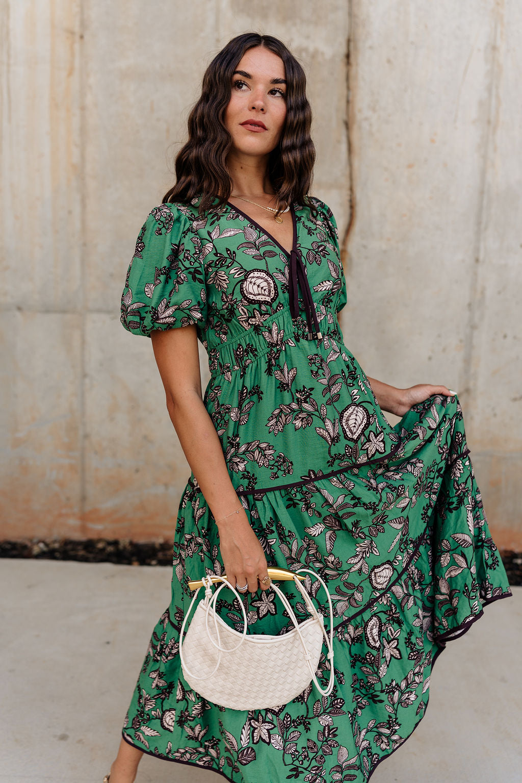 Vivica Green Floral Midi Dress – Lizard Thicket