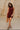 Helen Dark Wine Satin Mini Dress- front full view