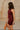 Helen Dark Wine Satin Mini Dress- side view