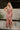 Willa Blush Multi Floral Mesh Ruched Midi Dress- full body view