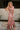 Willa Blush Multi Floral Mesh Ruched Midi Dress- frontal side view