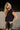 Elle Navy Knit Button-Up Vest- side view