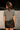 Aliya Heather Grey Knit Short Sleeve Sweater- back view