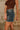 Lena Denim Studded Frayed Mini Skirt- frontal side view