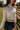 Shannon Cream Ribbed Mock Neck Top - frontal side view