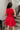 Julia Red Flare Sleeveless Mini Dress - back