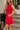 Wren Red Flare Sleeveless Mini Dress - side view