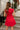 Wren Red Flare Sleeveless Mini Dress - back view