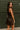 Valerie Faux Leather Slit Mini Dress- brown-frontal back view