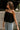 Everly Black Bubble Strapless Bodysuit- frontal side view