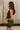 Valerie Faux Leather Slit Mini Dress- green-side view