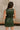 Valerie Faux Leather Slit Mini Dress- green-back view