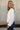 Rowyn White Button-Up Knit Cardigan- side view