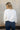 Rowyn White Button-Up Knit Cardigan- back view