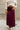Ana Burgundy Satin Midi Skirt- front view
