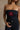 Leah Georgia Bulldogs 1785 Black & Red Tube Top- close up top view