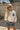 Sarah USA Heather Grey Multi Cropped Sweatshirt- close up front view
