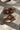 Corkys Bad Habit Brown & Gold Stud Wedge Sandal- flat lay view
