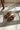Corkys Bad Habit Brown & Gold Stud Wedge Sandal- ariel view