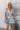 Isla White Multi Tropical Print Mini Dress - front