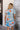 Isla White Multi Tropical Print Mini Dress - back view