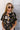 Laguna Black Tropical Printed Romper - close upper front view