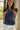Bellamy Navy Peplum Ruffle Sleeveless Top- close up top view