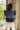 Bellamy Navy Peplum Ruffle Sleeveless Top- back view