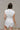 Brynlee White Smocked Waist Sleeveless Romper- full back view