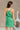 Kelly Green Sleeveless Casual Mini Dress- back view