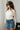 Mia Black & White Cow Hide Belt - frontal side view