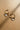 Tayla Gold & Pearl Dangle Hoop Earring- flat lay view
