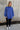 Hadley Royal Blue Mineral Wash Sweatshirt - full body front view