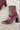 Mia Thiva Burgundy Block Heel Boot- full side view