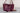 Doris Wine Patent Leather Purse - Held by Model