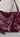 Doris Wine Patent Leather Purse - Held by Model