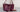 Doris Wine Patent Leather Purse - Held by Model