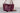 Doris Wine Patent Leather Purse - Held by Model