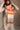 Rylie Orange Striped Fringe Scarf - Front View