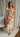 Rachel Cream Multi Floral Zip-Up Midi Dress - front view