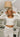 Elara Cream Long Sleeve Cropped Top- front view