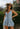 Audrey Chambray Ruffle Sleeveless Romper - Front