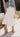 lottie white floral midi skirt - front view